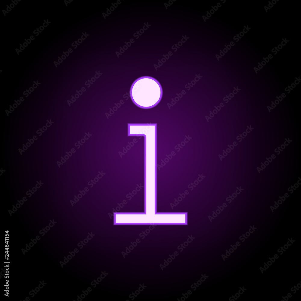 information character icon. Elements of web in neon style icons. Simple icon for websites, web design, mobile app, info graphics information character icon. Elements of web in neon style icons. Simple icon for websites, web design, mobile app, info graphics