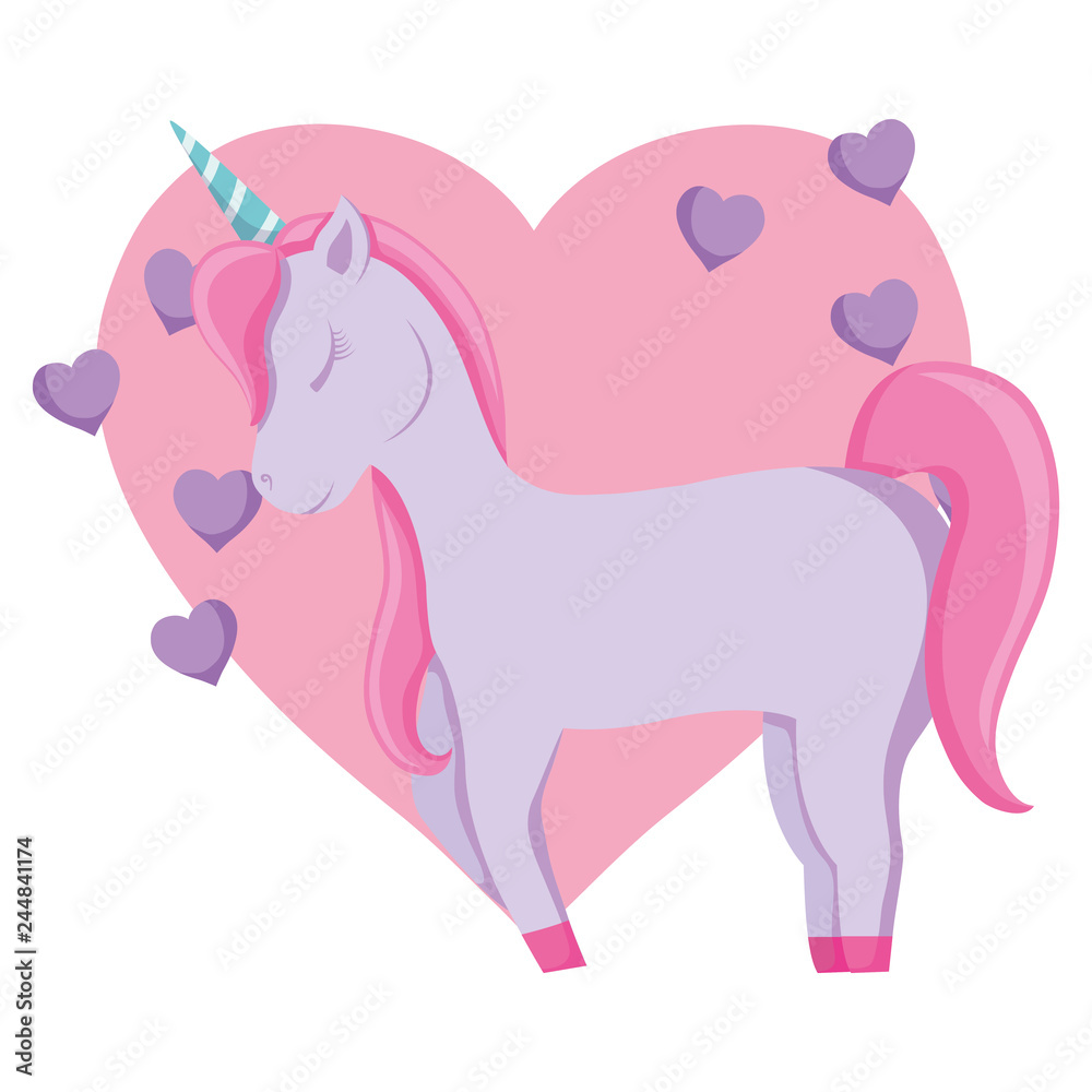 Naklejka premium cute unicorn design