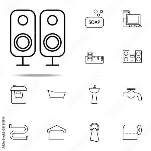 acoustic speakers icon. web icons universal set for web and mobile