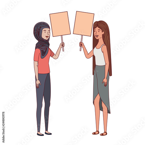 women with tag of wood avatar character