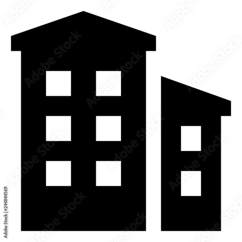 Residential Buildings Vector Icon.eps