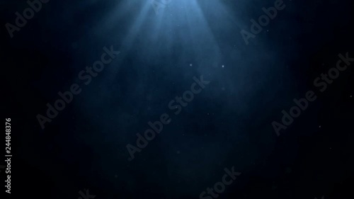 Cinematic background with moving particles on a concrete wall