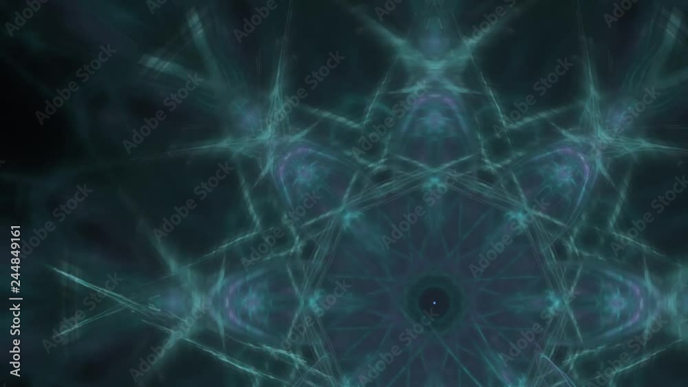 Abstract fractal forms morph and oscillate (Loop) Abstract fractal forms morph and oscillate (Loop)