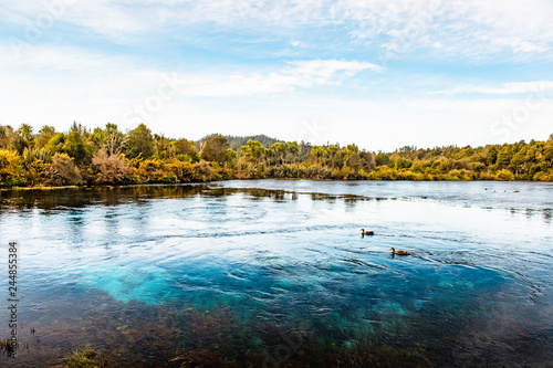 Beautiful natural Waikoropupu springs. Takaka, New Zealand.