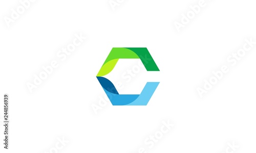 Letter C abstract logo