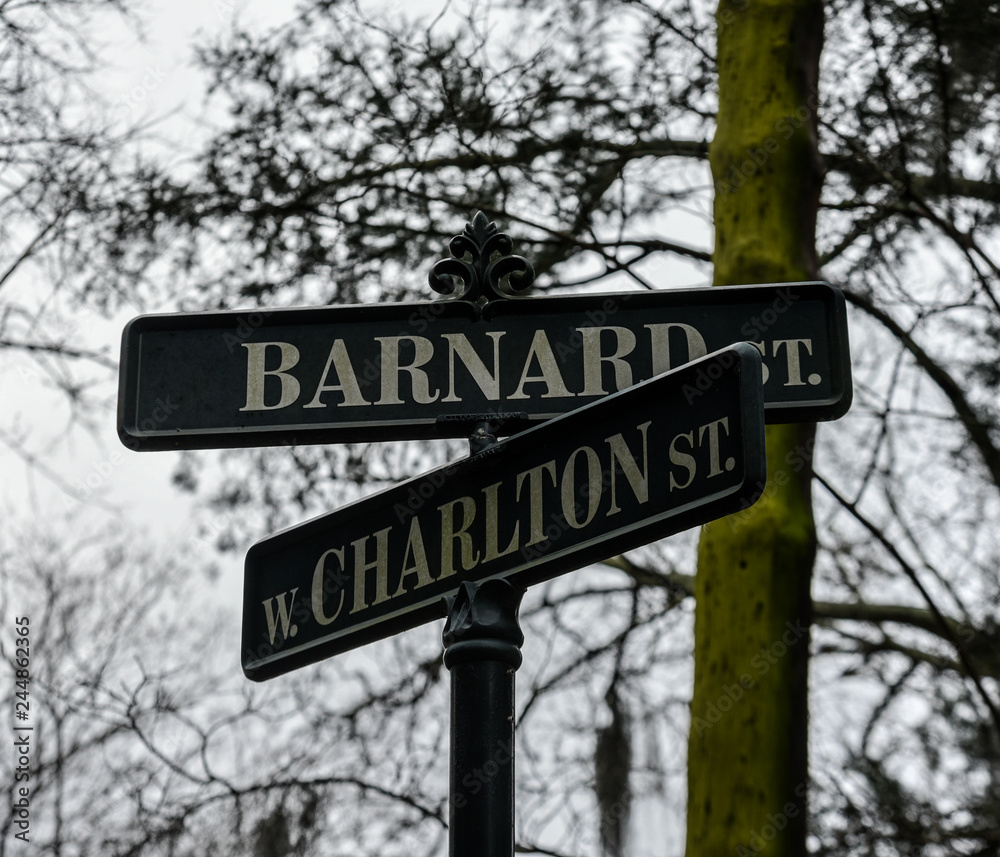 Old street sign