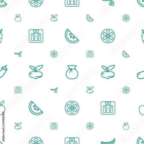 diet icons pattern seamless white background