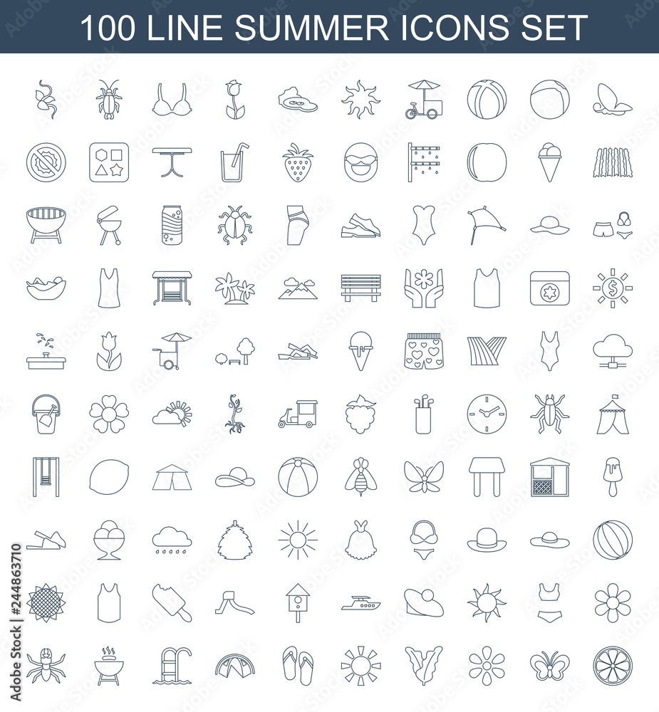 summer icons summer icons