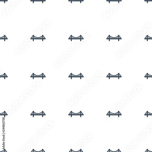 bridge icon pattern seamless white background