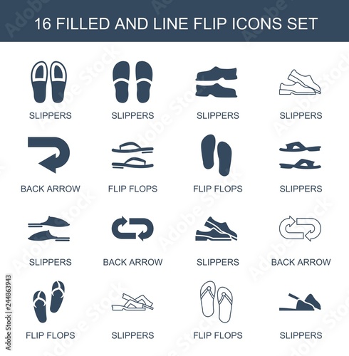 flip icons