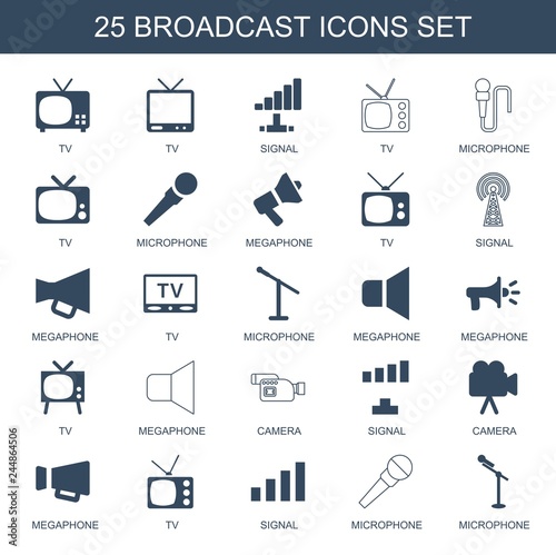 25 broadcast icons