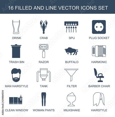 16 vector icons