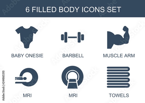 6 body icons