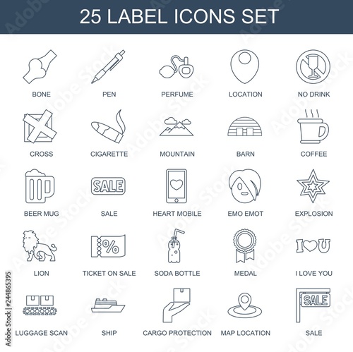 label icons