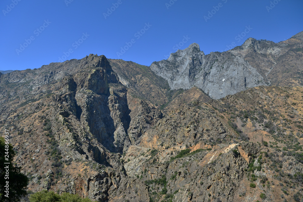 Sequoia and Kings Canyon National Park mountain landscape, California, USA