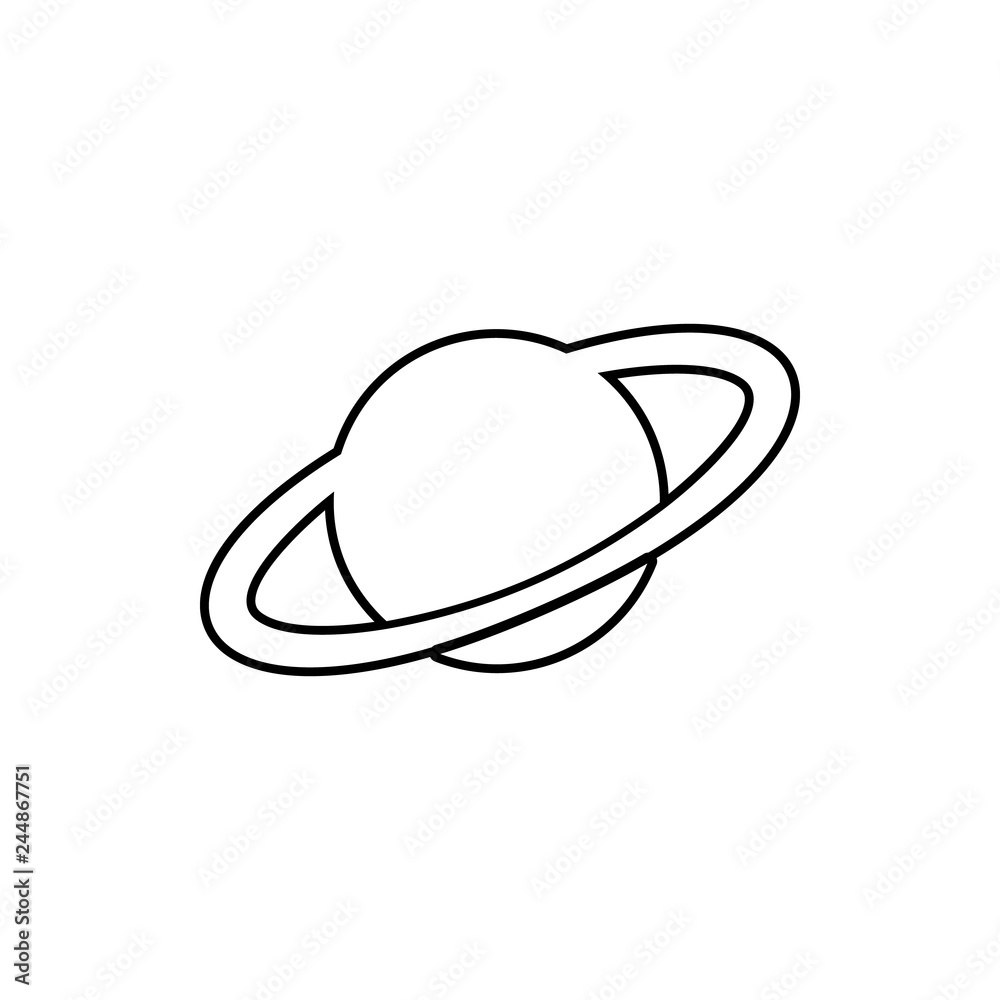 planet Saturn icon. Element of cyber security for mobile concept and web apps icon. Thin line icon for website design and development, app development planet Saturn icon. Element of cyber security for mobile concept and web apps icon. Thin line icon for website design and development, app development
