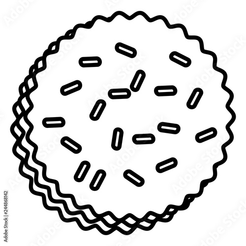 sweet and delicious cookie