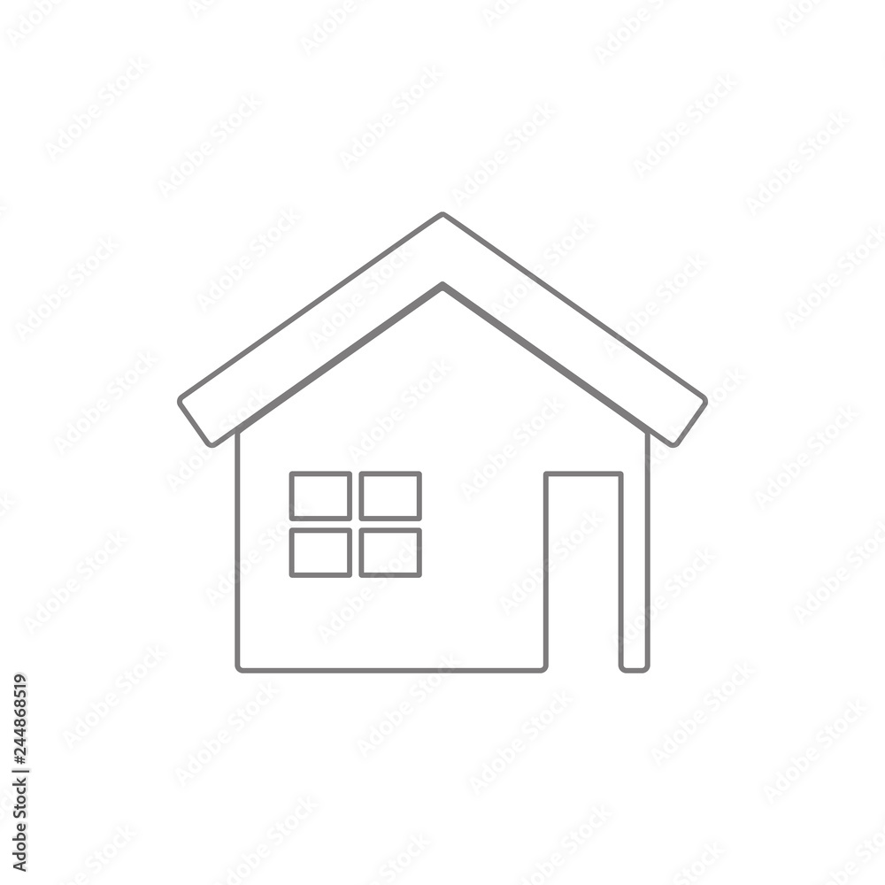house icon. Element of cyber security for mobile concept and web apps icon. Thin line icon for website design and development, app development house icon. Element of cyber security for mobile concept and web apps icon. Thin line icon for website design and development, app development