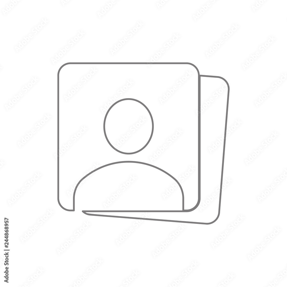 contacts icon. Element of cyber security for mobile concept and web apps icon. Thin line icon for website design and development, app development contacts icon. Element of cyber security for mobile concept and web apps icon. Thin line icon for website design and development, app development