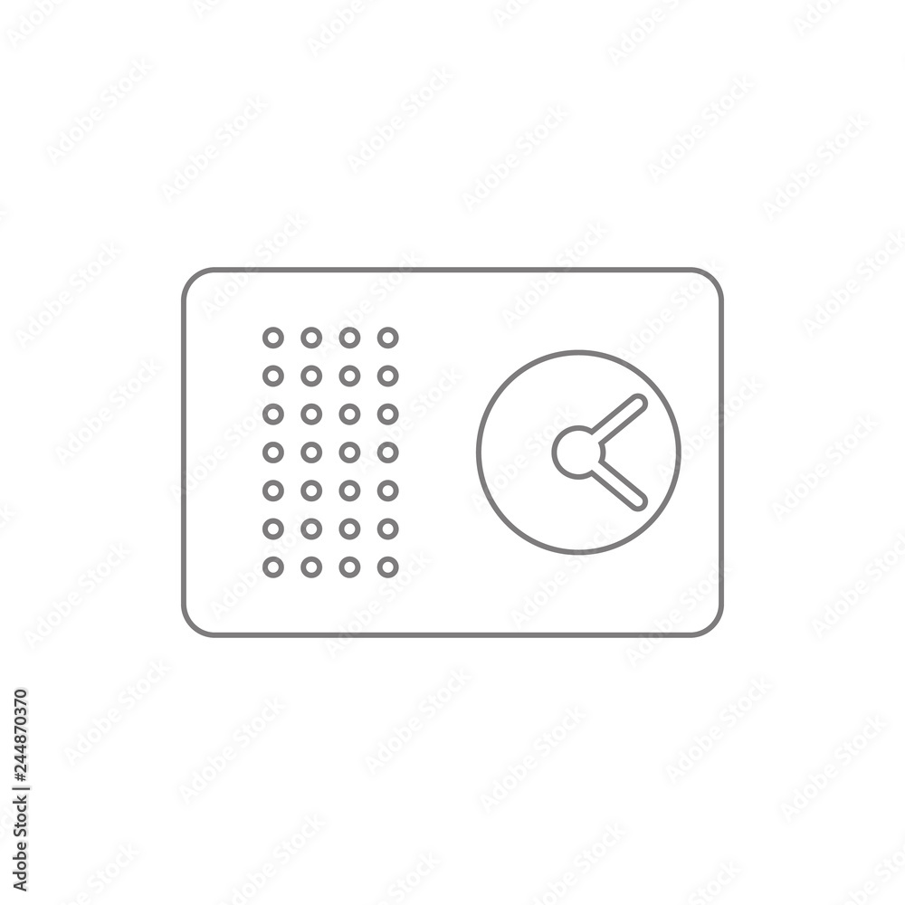 Radio Clock icon. Element of cyber security for mobile concept and web apps icon. Thin line icon for website design and development, app development Radio Clock icon. Element of cyber security for mobile concept and web apps icon. Thin line icon for website design and development, app development