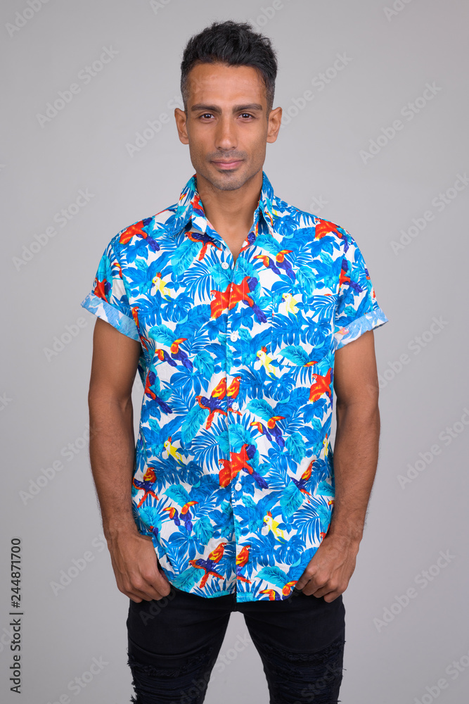 Fototapeta premium Portrait of young handsome Persian tourist man