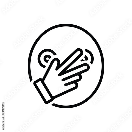 Black line icon for connivance 