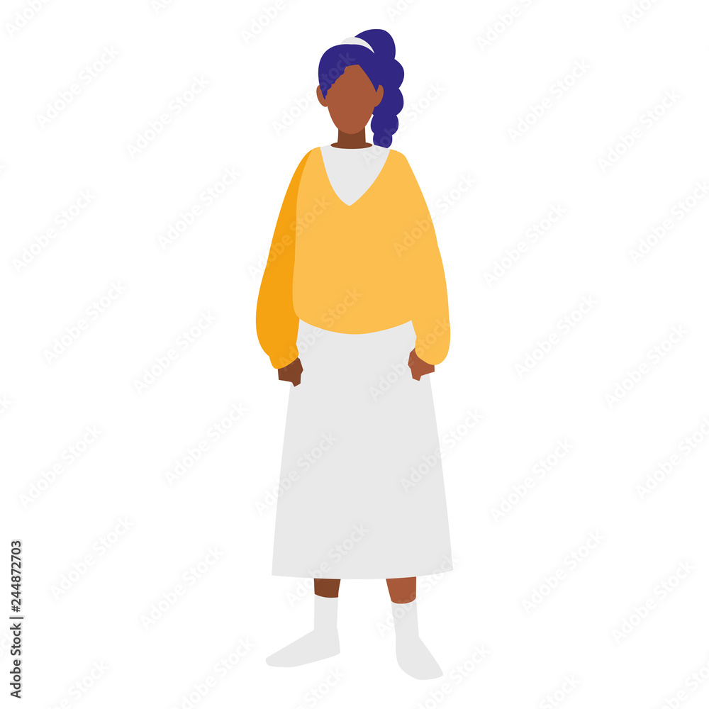 beautiful and young black woman character beautiful and young black woman character