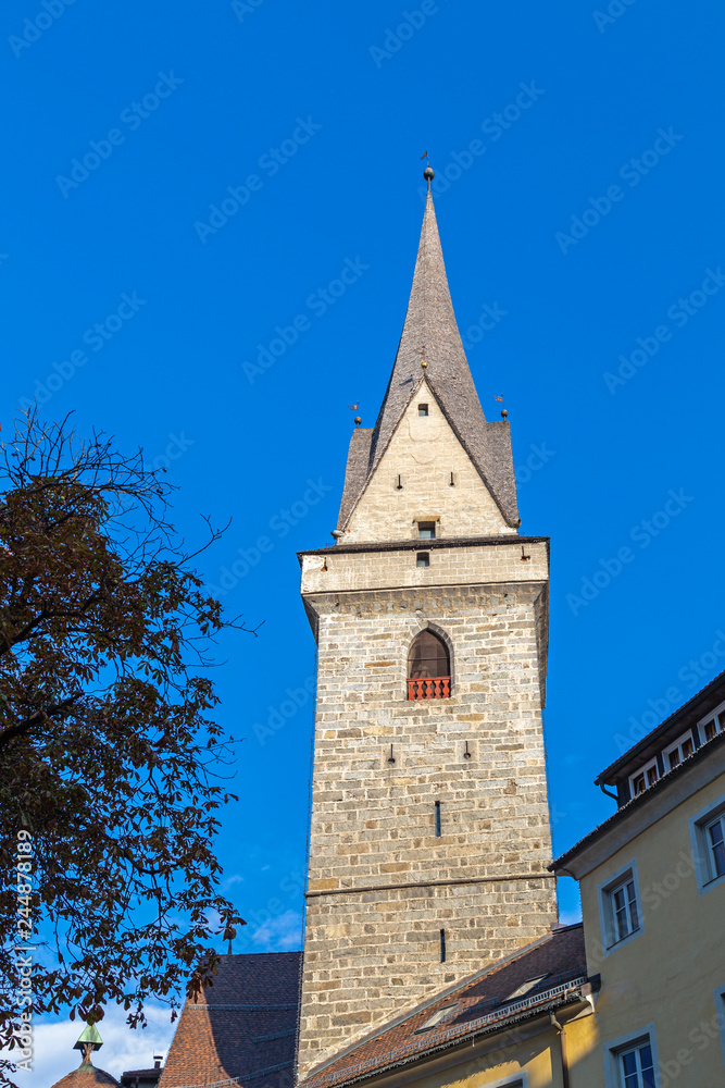 Turm der Ursulinenkirche in Bruneck, Südtirol Turm der Ursulinenkirche in Bruneck, Südtirol