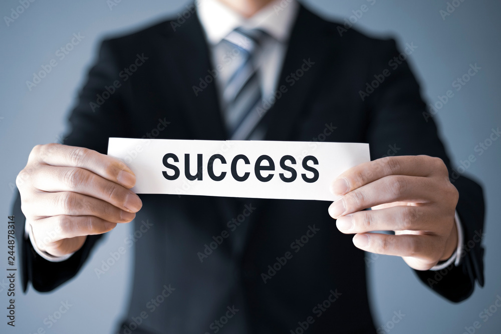 SUCCESSとビジネスマン