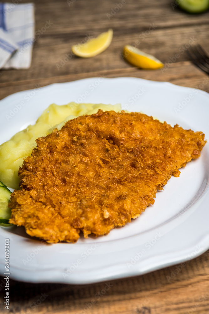 Chicken fried schnitzel Chicken fried schnitzel