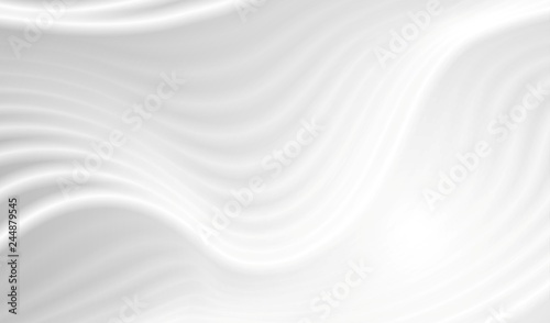 Grey liquid 3d refracted waves abstract background