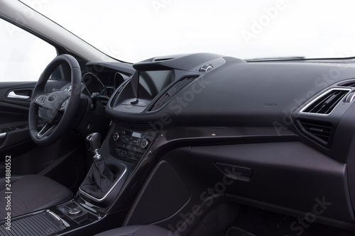 dashboard of a modern car with infotainment lcd panel © Dalibor