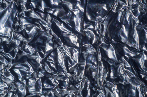 Foil texture background. Macro close up