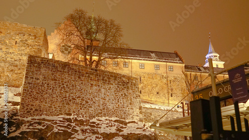 Canvas Print Oslo Akerhus Festning Twierdza Akerhus Norwegia Norway Norge