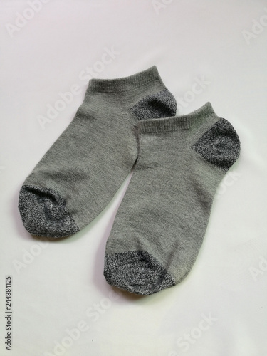 Grey short socks © Sonthaya