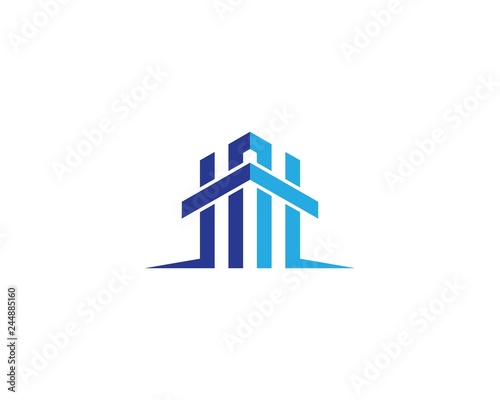 Real estate logo icon illustration