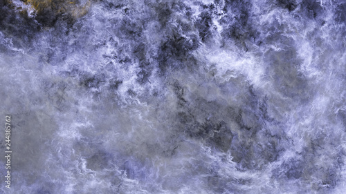 Abstract surreal silver clouds. Expressive brush strokes. Fractal background. 3d rendering.