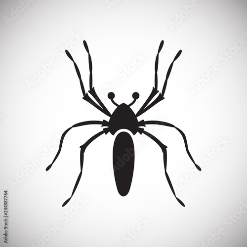 Spider Insect icon on white background for graphic and web design, Modern simple vector sign. Internet concept. Trendy symbol for website design web button or mobile app