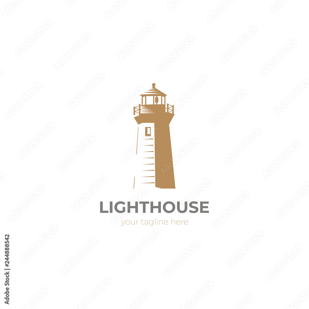 Lighthouse logo. vector design Lighthouse logo. vector design