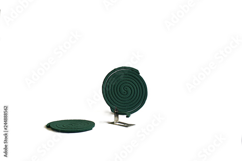 Spirals of mosquito repellents for outdoor use. photo