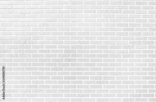 White brick wall texture background material of industry building construction. for design