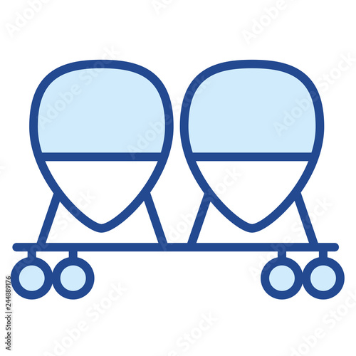Waggon, Güterzug, Eisenbahn Vector Icon Illustration