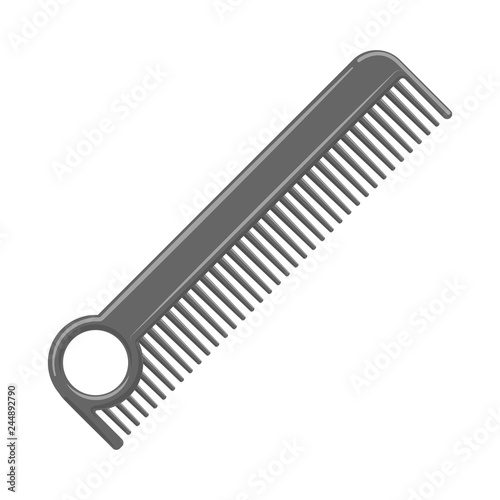 Vector design of brush and hair logo. Set of brush and hairbrush stock symbol for web.