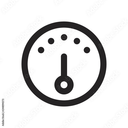 Speedometer vector icon