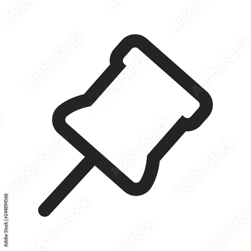 Pushpin vector icon