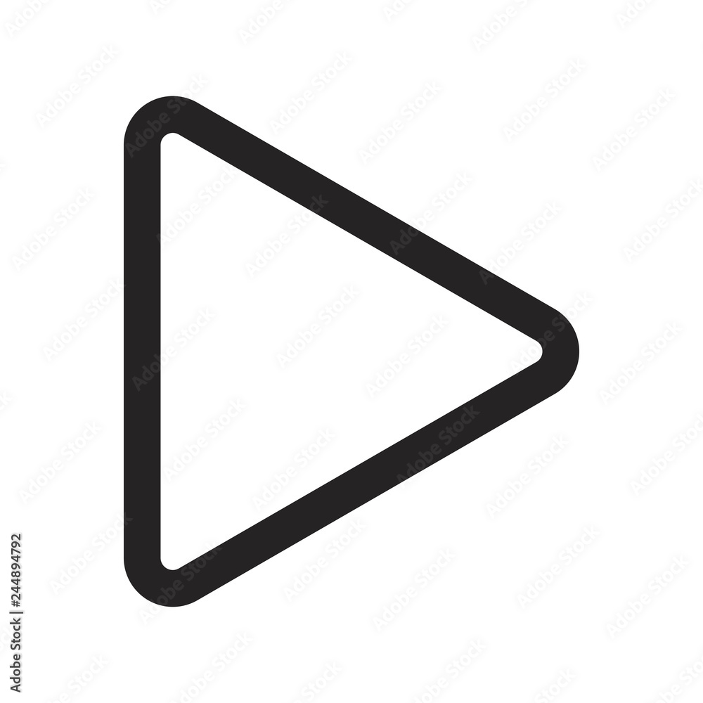 Play button vector icon Play button vector icon