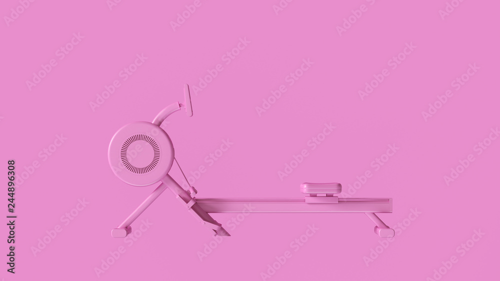Pink Rowing Machine 3d illustration Pink Rowing Machine 3d illustration