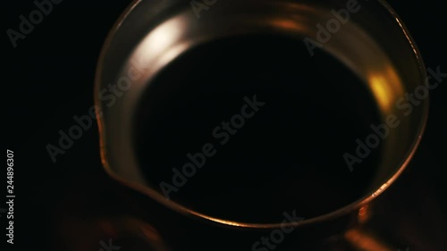 Coffee brewing. Aroma coffee Turkish style