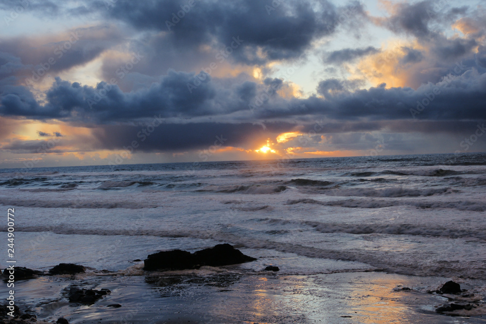 Obraz premium Coast Sunset, Siuslaw National Forest, Oregon, United States
