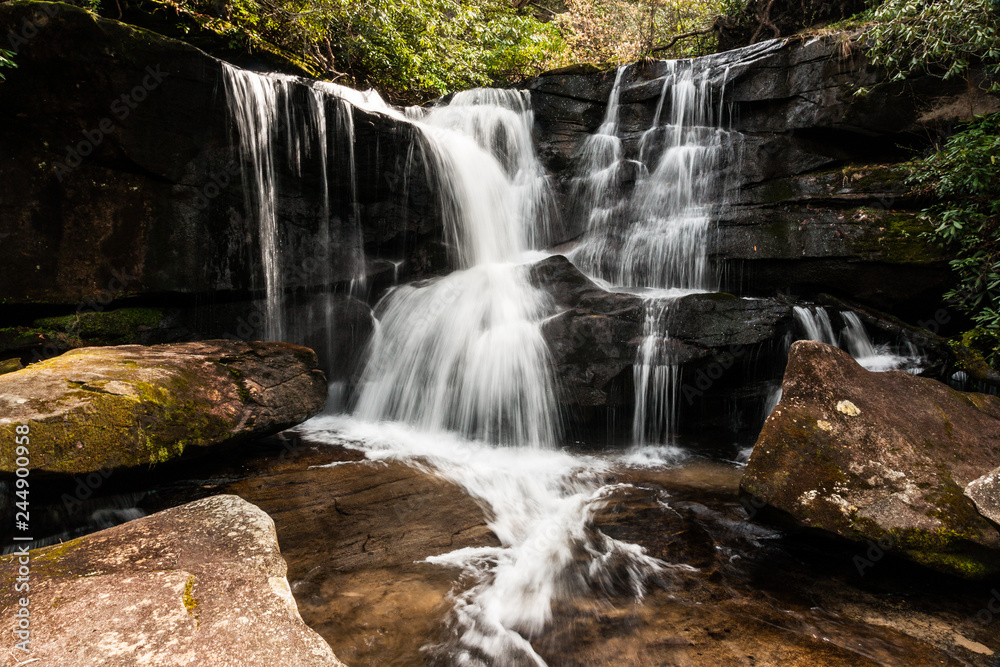 Cedar Rock Falls, Pisgah National Forest, North Carolina, United States